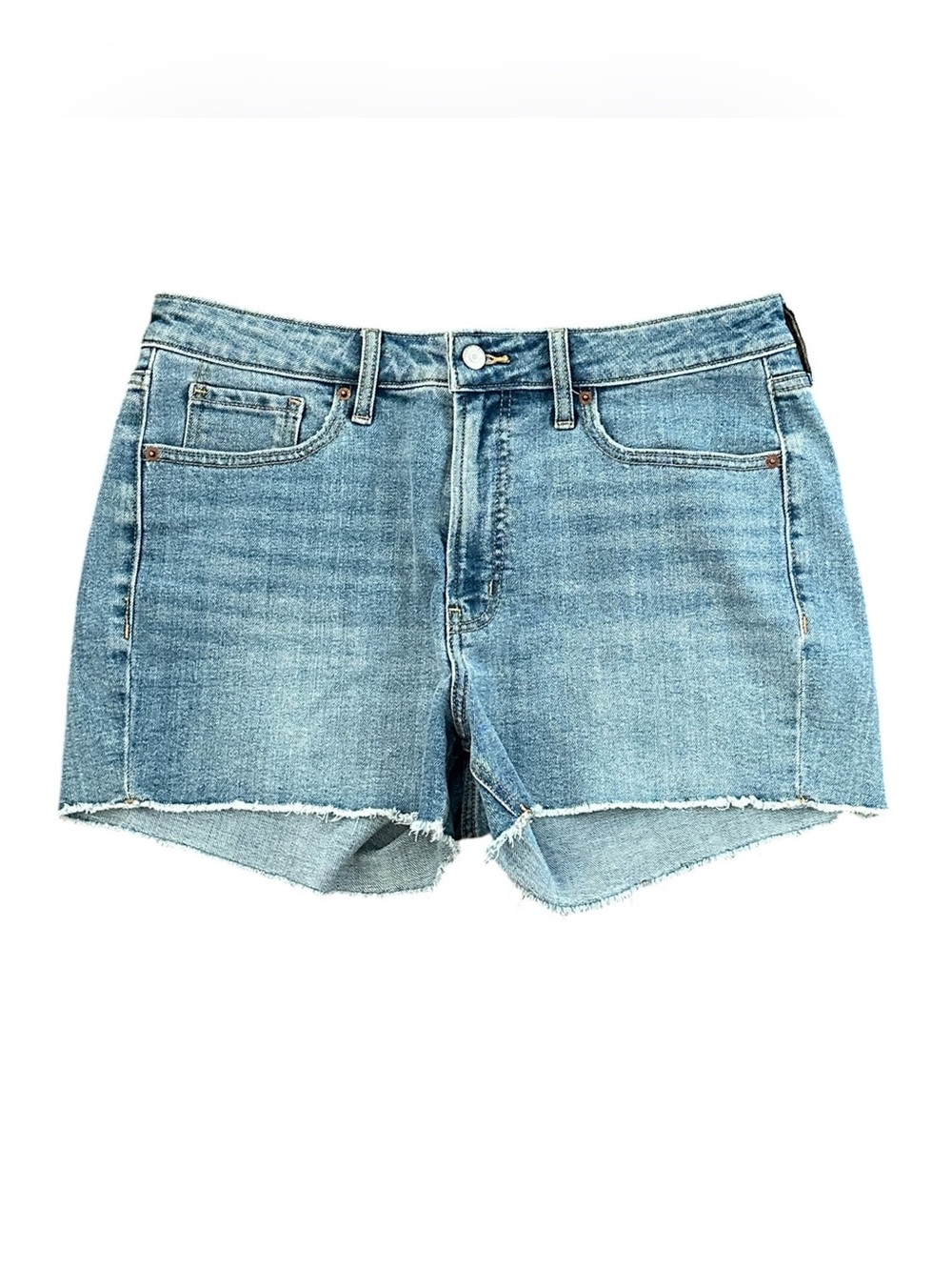 Old Navy Women’s 12 OG Straight High Rise Cutoff Denim Shorts NWOT
